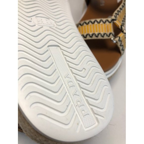 PRADA Jacquard And Leather Platform Espadrille Sandals Eu:40 - Picture 6 of 11